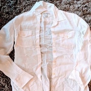 Banana Republic White Button Down